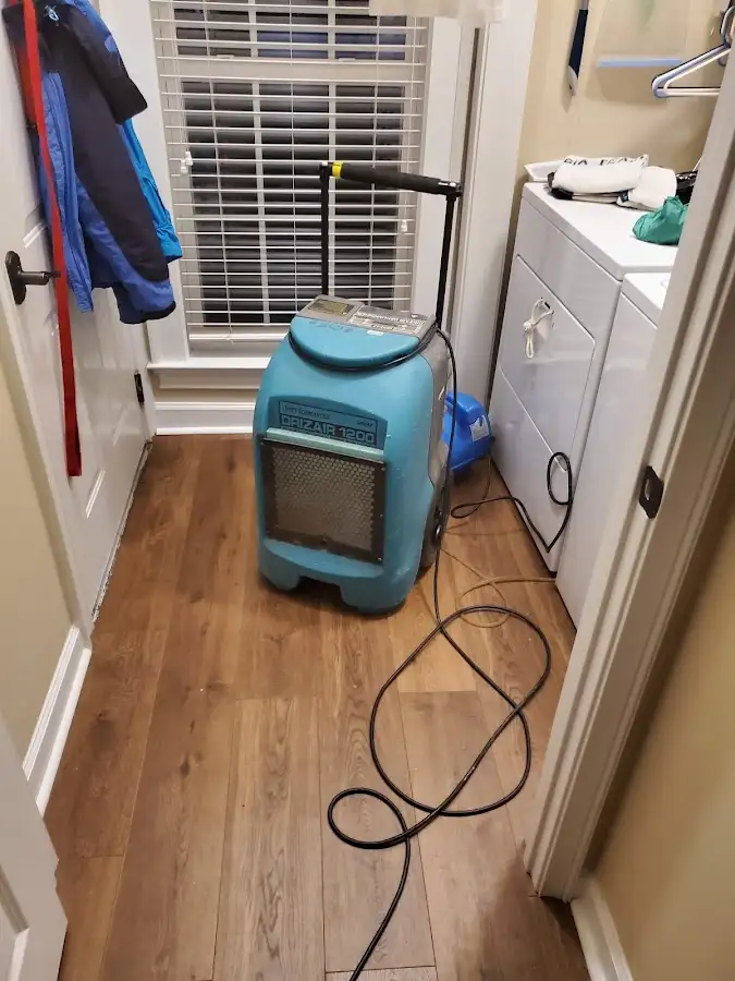 Commercial dehumidifier deployed for Flood Damage Cleanup in Euclid