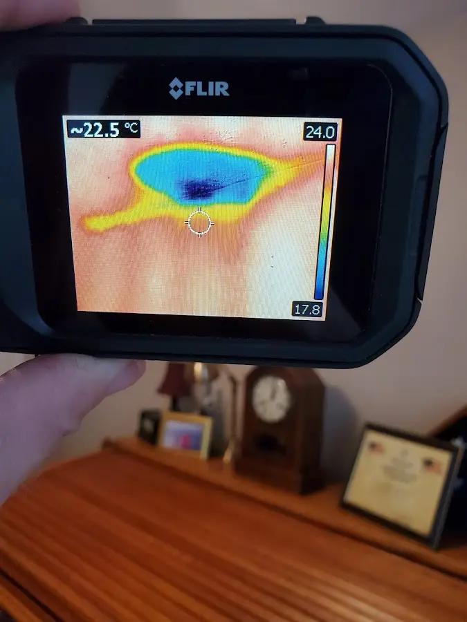 Thermal imaging inspection for water damage in Euclid