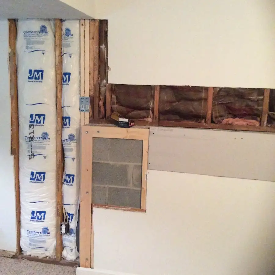 Wall insulation replacement during Contents Cleaning & Restoration in Euclid